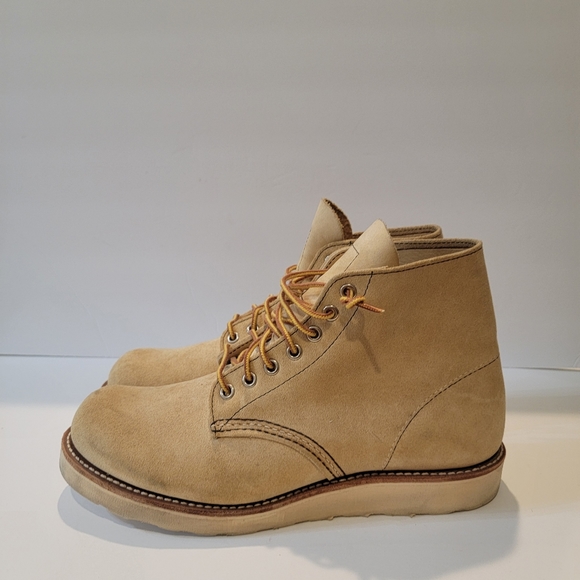 Red Wing Boots 8167 9492743 size 9 D tan suede Rare Discontinued